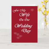 Carte Femme le jour du mariage (Fleur jaune)