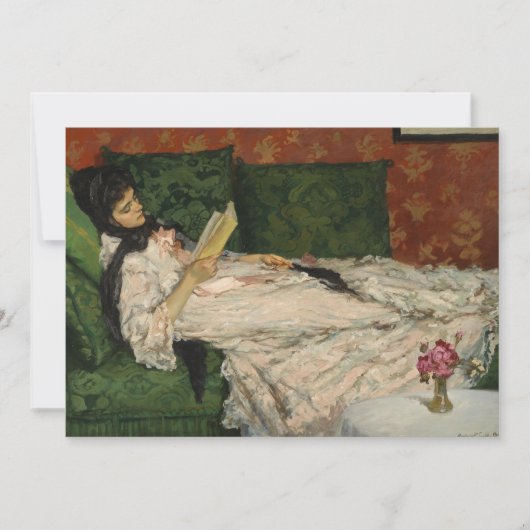 Carte Femme Lisant | Rupert Bunny (Devant)