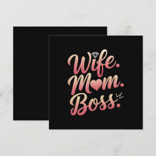 Carte Femme Maman Boss - Les idées cadeaux de la fête de