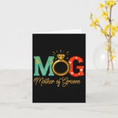 Carte Femme Mère De La Groom Mob Mog Maman Mariage Bac (Fleur jaune)