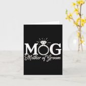 Carte Femme Mère De La Groom Mob Mog Maman Mariage Bac (Fleur jaune)