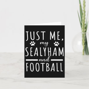 Carte Femme Moi Mon Sealyham Et Football Maman Drôle Chi