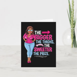 Carte Femme noire afro-américaine amusante