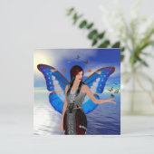 Carte Femme papillon (Debout devant)