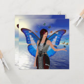 Carte Femme papillon (Devant/Arrière en situation)