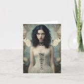 Carte Femme papillon Goth, Toutes les occasions (Devant)