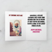 Carte Femme Que Tu Deviens Fille Drôle Anniversaire (Intérieur)