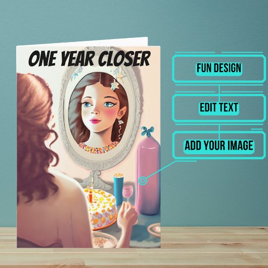 Carte Femme Que Tu Deviens Fille Drôle Anniversaire