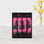 Carte Femme Quelque chose de méchant arrive Sorcière Hal (Fleur jaune)