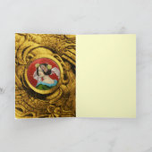 CARTE FEMME ROMANTIQUE AUX FLEURS ET COMBATTANTS DES GRI (Intérieur)