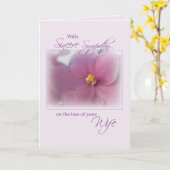 Carte Femme, Sympathie, Lilac (Fleur jaune)