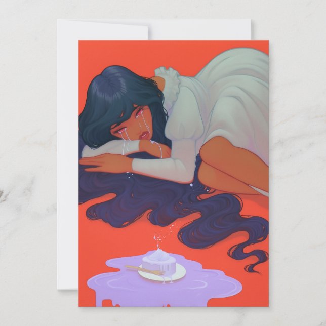 Carte Femme triste (Devant)