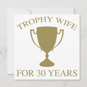 Carte Femme Trophée Pendant 30 Ans