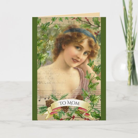Carte Femme victorienne en détresse dans le jardin (Devant)