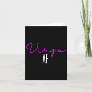 Carte Femme Vierge Af Rose Écriture _ Vierge Zodiaque