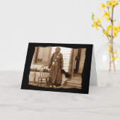 Carte Femme vintage amérindienne de fer (Fleur jaune)