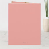 Carte Femme vintage en rose (Dos)