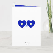 Carte Femme vous aime diamant 60e anniversaire bleu (Dos)