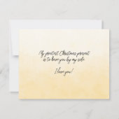 Carte Femme Vous illuminez ma vie à Noël toujours (Dos)