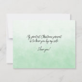 Carte Femme Vous illuminez ma vie à Noël toujours (Dos)