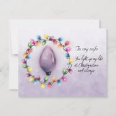 Carte Femme Vous illuminez ma vie à Noël toujours (Devant)