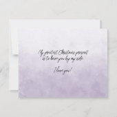 Carte Femme Vous illuminez ma vie à Noël toujours (Dos)