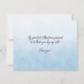 Carte Femme Vous illuminez ma vie à Noël toujours (Dos)