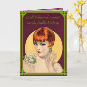 Carte Femmes bien comportées (Fleur jaune)