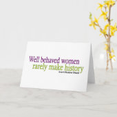 Carte Femmes bien conduites (Fleur jaune)