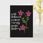 Carte femmes bien conduites (Fleur jaune)