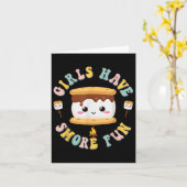 Carte Femmes Camping Kawaii Smores Les filles ont plus d (Fleur jaune)