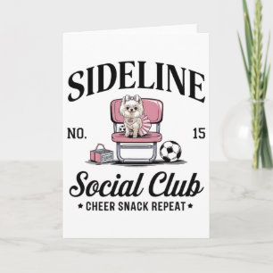 Carte Femmes Club Social de Côté Maman de Football Jour