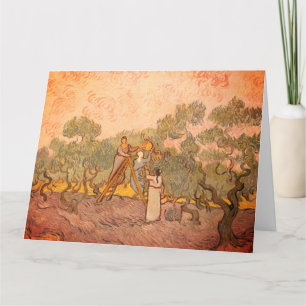 Carte Femmes cueillies d'olives par van Gogh : Grande, v
