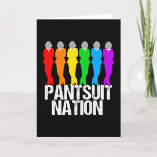 Carte Femmes d'arc-en-ciel de nation de Pantsuit