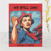 Carte Femmes diplômées des métiers, Riley-Rose (Fleur jaune)