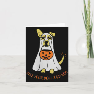 Carte Femmes Dites au Chien J'ai Dit Boo Évaluer les Chi