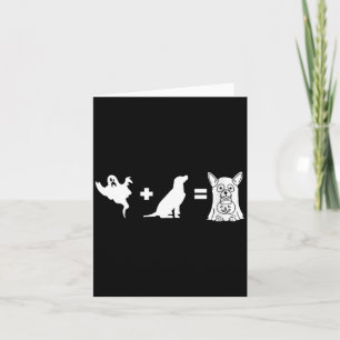 Carte Femmes drôle Halloween Chien Fantôme - Drôle Hallo