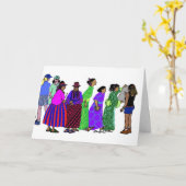 Carte Femmes du monde - 4 (Fleur jaune)
