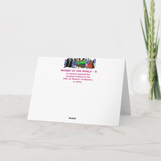 Carte Femmes du monde - 6 (Dos)