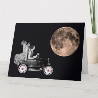 Carte FEMMES EN VOITURE JOUETS (JOUR DE LA MÈRE) Grande