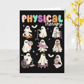 Carte Femmes Fantôme Mignon Physiothérapie Pt Physique L (Fleur jaune)