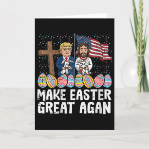 Carte Femmes font Pâques encore plus génial Trump Jésus 