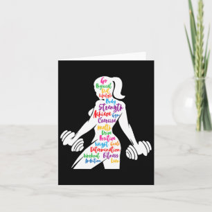 Carte Femmes Gymnase Motivation entraînement Motivation