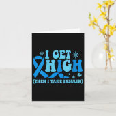 Carte Femmes Je Plane Puis Je Prends De L'insuline V-nec (Fleur jaune)