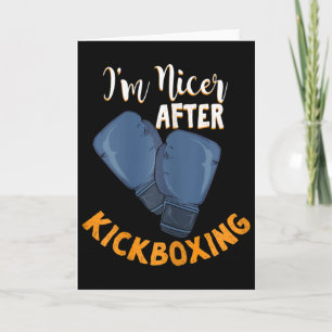 Carte Femmes Je Suis Plus Gentille Après La Boxe Thaïlan