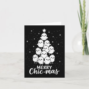 Carte Femmes Joyeux Chic-mas Jolies Filles Sapin de Noël