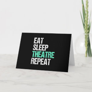 Carte Femmes Manger Dormir Théâtre Répéter Drôle Acteur
