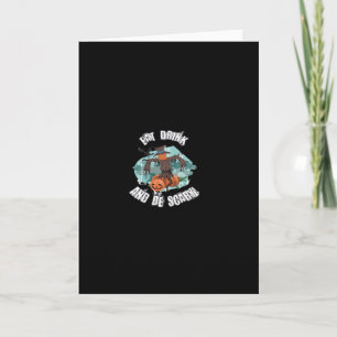Carte Femmes Mangez Buvez Et Soyez Effrayantes Halloween