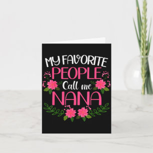 Carte Femmes mes personnes préférées m'appellent nana fê