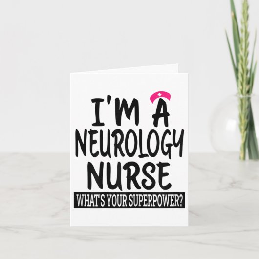 Carte Femmes Neurologie Infirmière Funny École De Nourri (Devant)